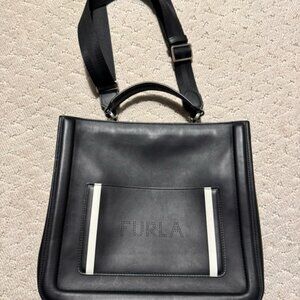 🖤 Furla Reale Bag Black & White — Brand New with Dustbag 🖤